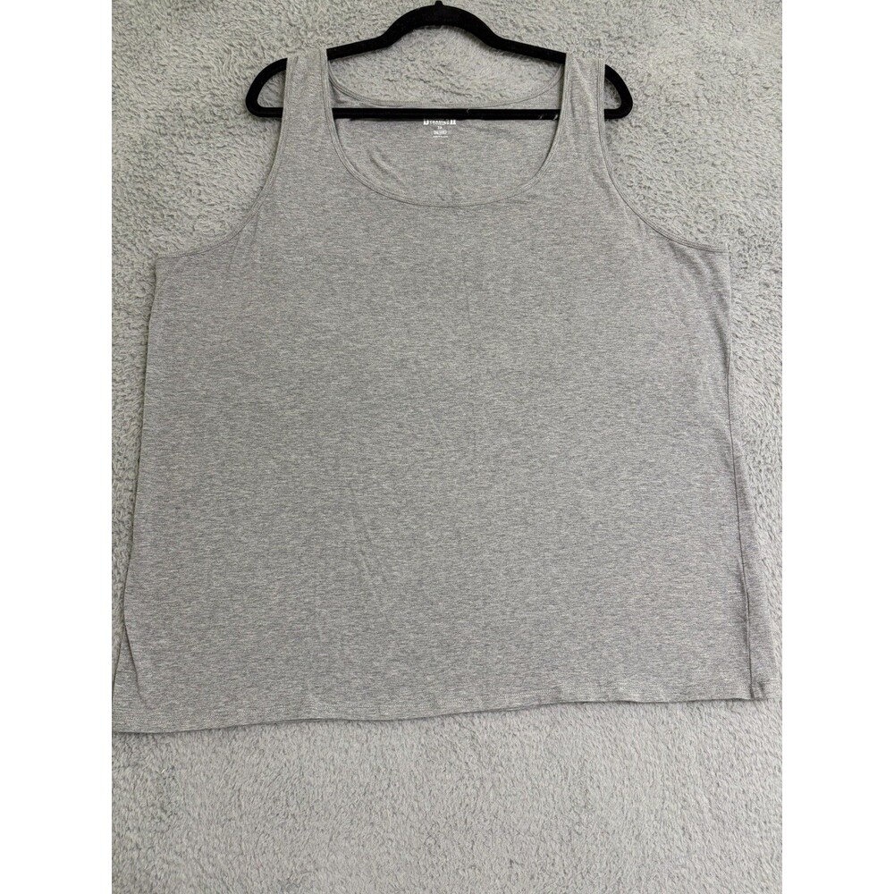 Duluth Trading Company with built-in shelf bra No Yank Tank Gray Womens 3X